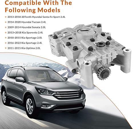 23300-2G400 Engine Oil Pump Shaft Balance Assembly 20 Teeth Compatible