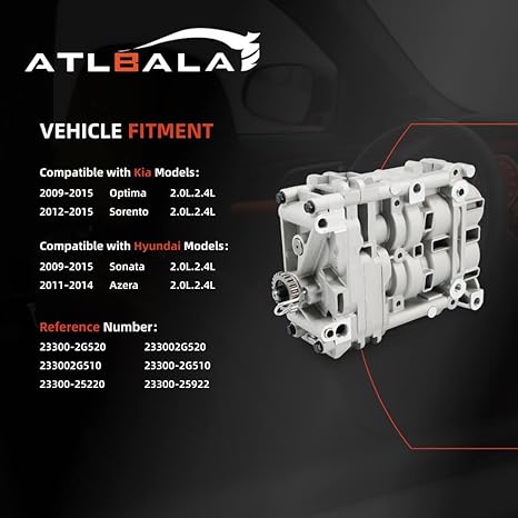 Oil Pump Shaft Balance Assembly Compatible with Kia Optima Sorento Hyundai