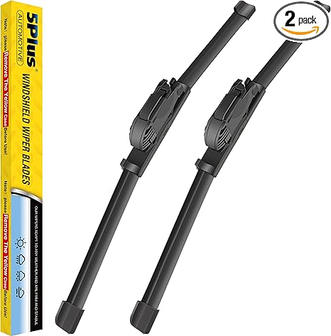 5 PLUS® 22 and 20 Inch Windshield Wiper Blades(Set of 2), Automotive Replacement Windshield