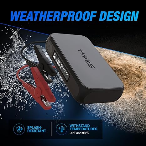 Type S Dynamic D10 1000A Portable Battery Car Jump Starter with Power Bank