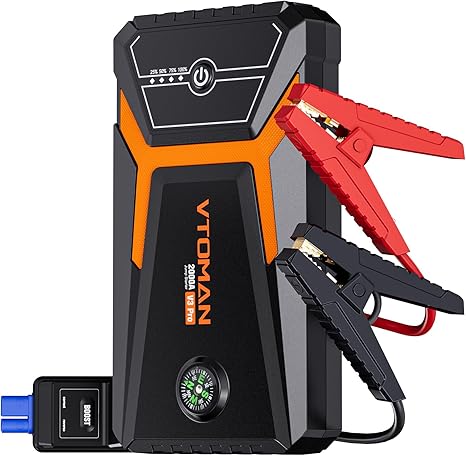 VTOMAN V3 Pro 2000A Jump Starter, Car Battery Jumper