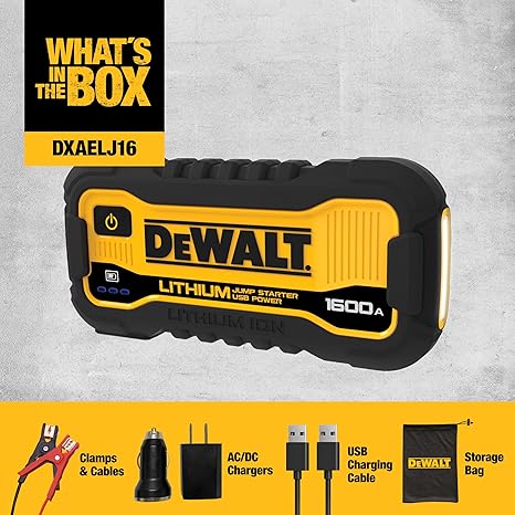 DeWalt DXAELJ16 1600 Peak Amp Jump Starter Battery