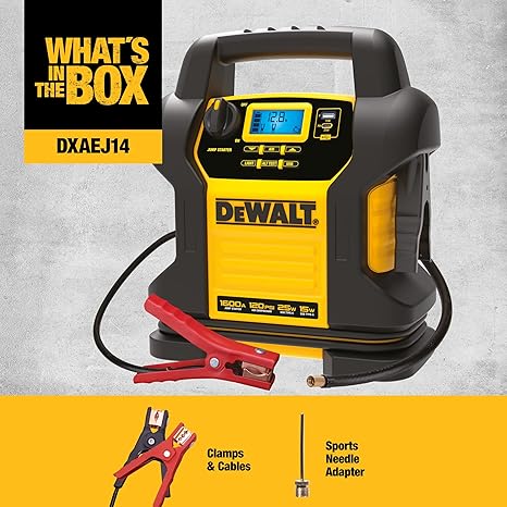 DEWALT DXAEJ14 Digital Portable Power Station Jump Starter