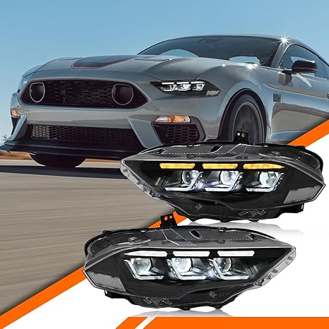 Headlights for Ford Mustang 2018 2019 2020 2021 2022