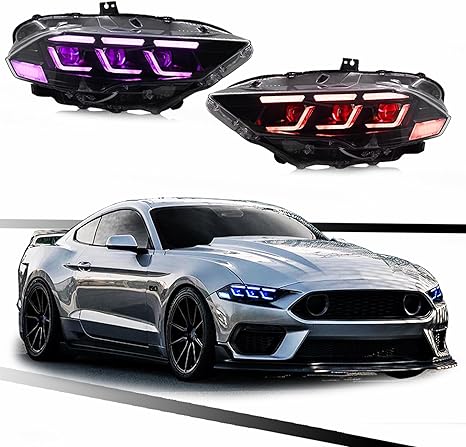 T T-ABC Headlights for Ford Mustang 2018-2022 Lighting control