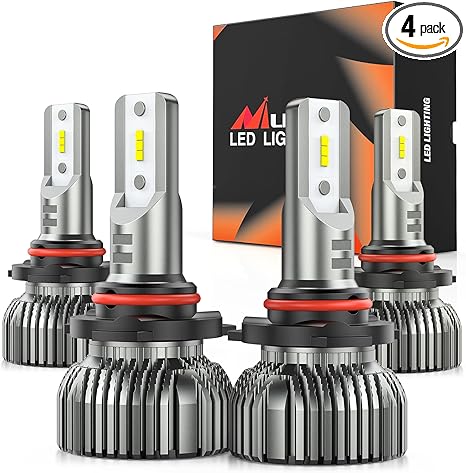 Nilight 9005 9006 LED Bulb Kit, 350% Brighter, High