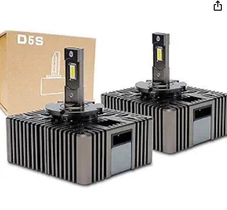 D5S 35W LED 6000K 8,000 Lumens White Headlight Light